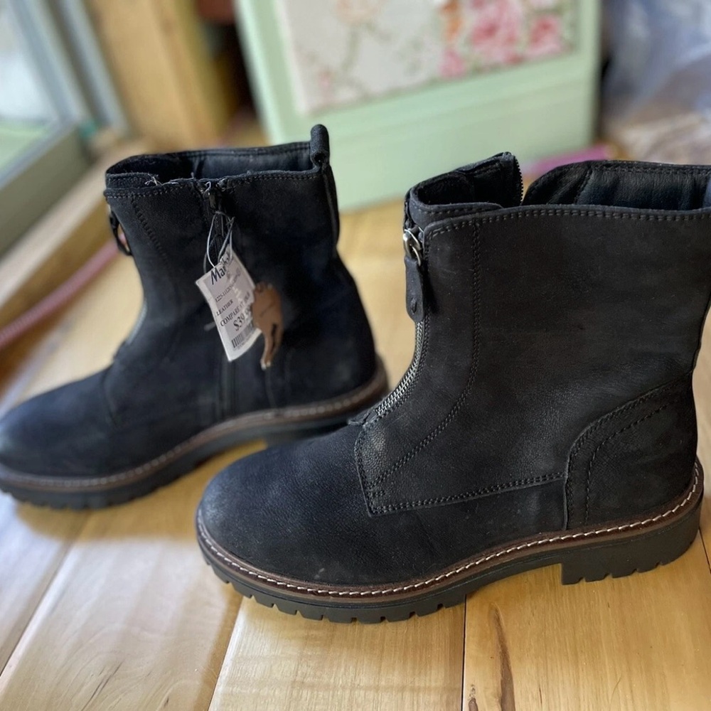 Alberto Torresi Womens Size 9 US 40 EU Boots Black Leather NWT No Box